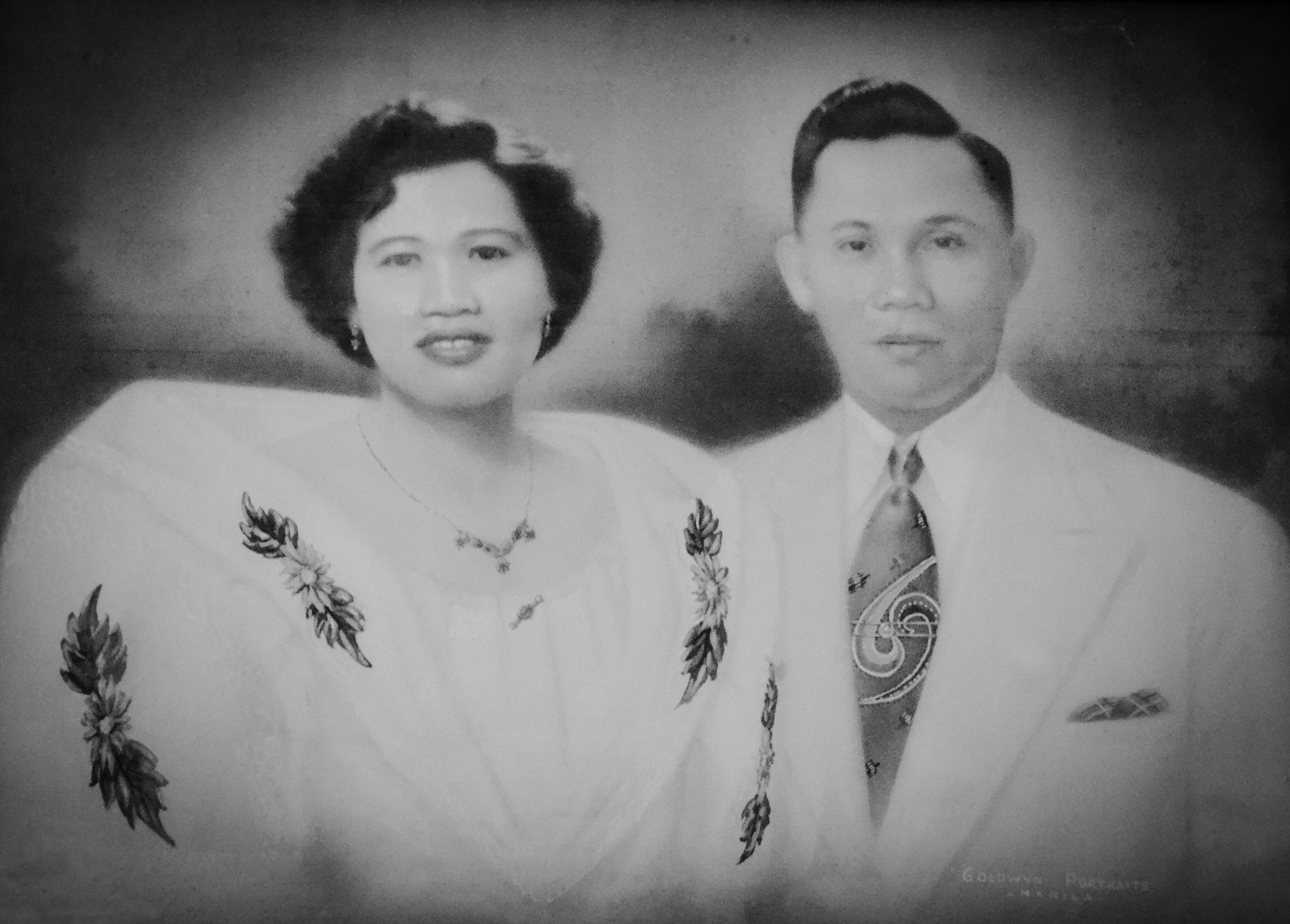 Right to left: Gedeon G. Quijano, Eugenia Jimenez Tagdulang