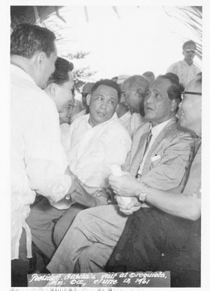  Right to left: President Carlos P. Garcia, Gov. Gedeon Quijano 