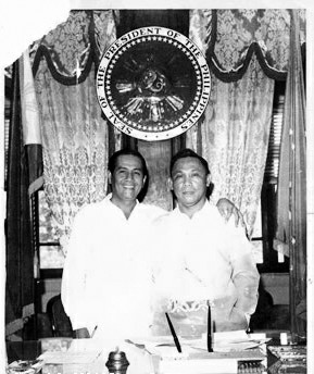 Right to left: President Diosdado Macapagal, Gov. Gedeon Quijano